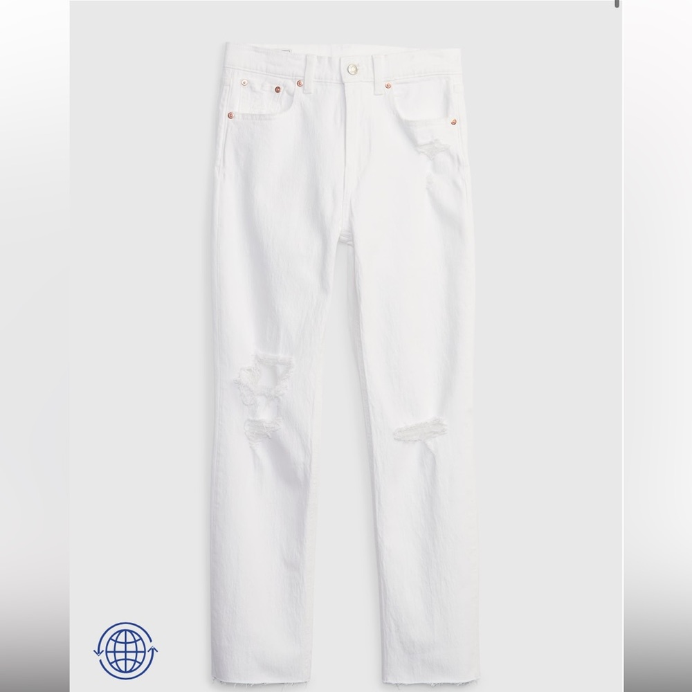 High Rise Cheeky Straight Jeans with Washwell
